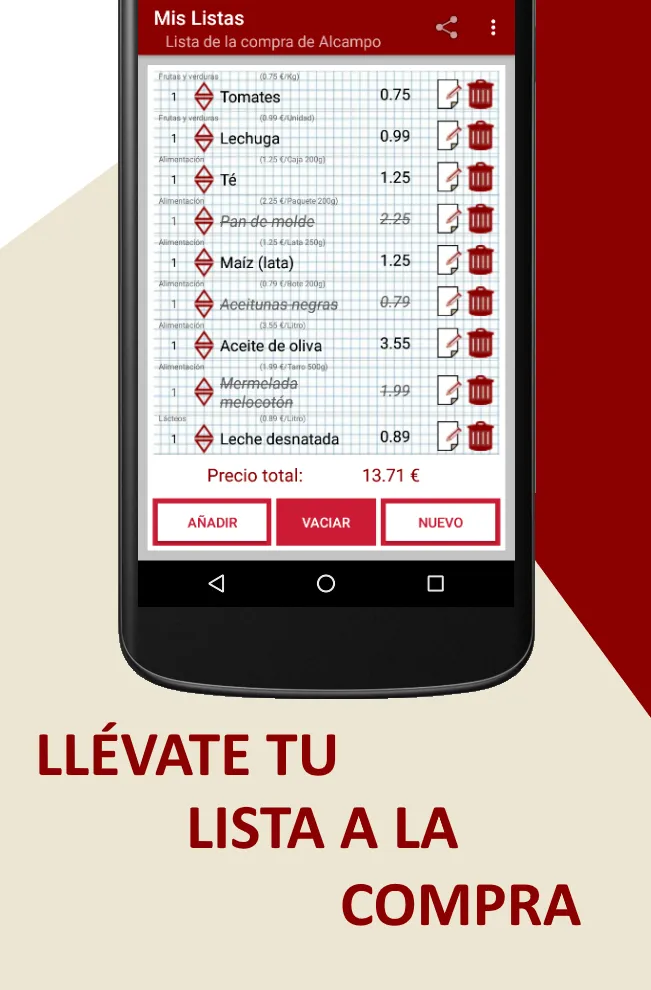 Carrello - Lista de la compra | Indus Appstore | Screenshot