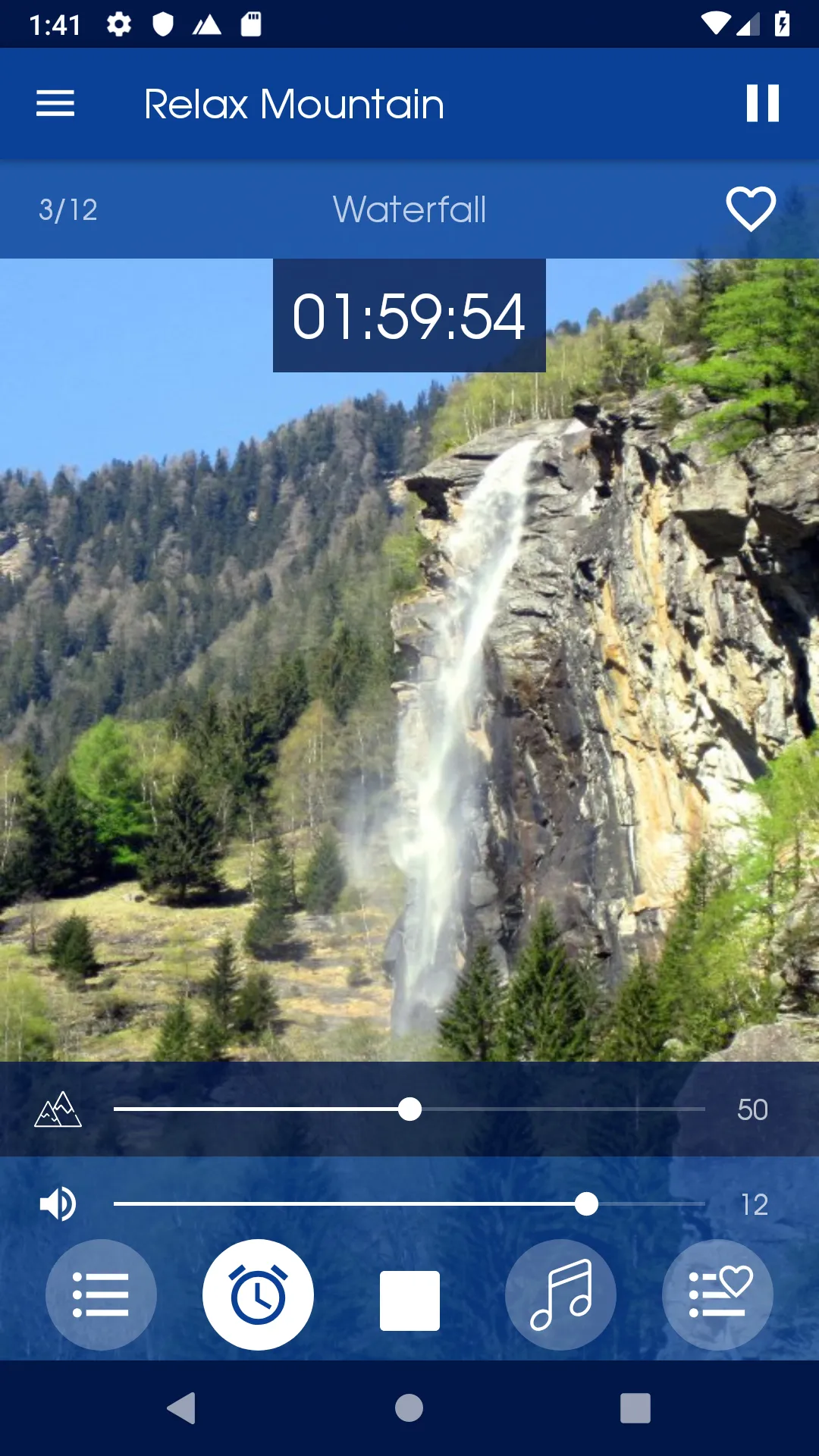 Relax Mountain Sleeping sounds | Indus Appstore | Screenshot