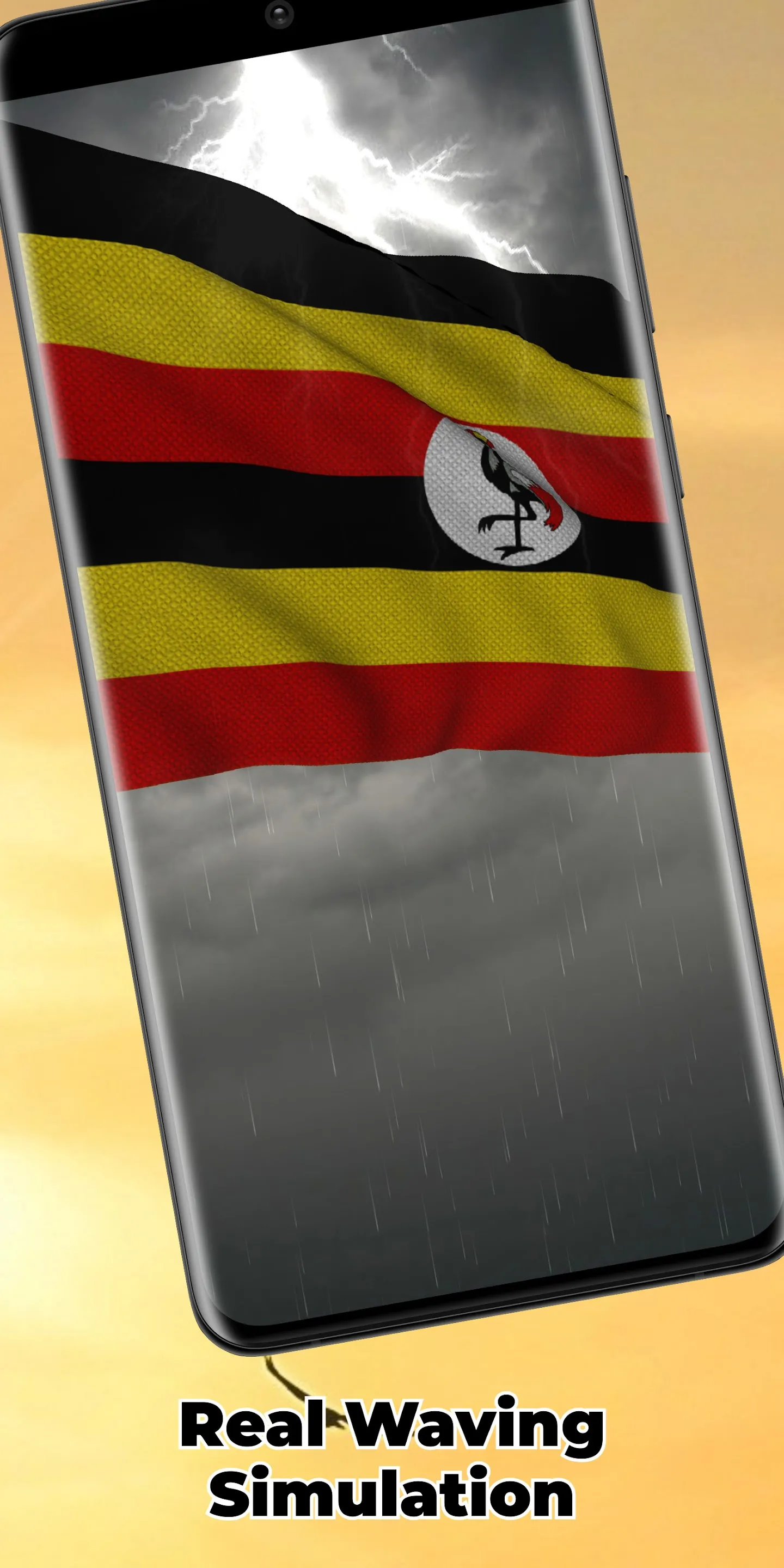 Uganda Flag Live Wallpaper | Indus Appstore | Screenshot