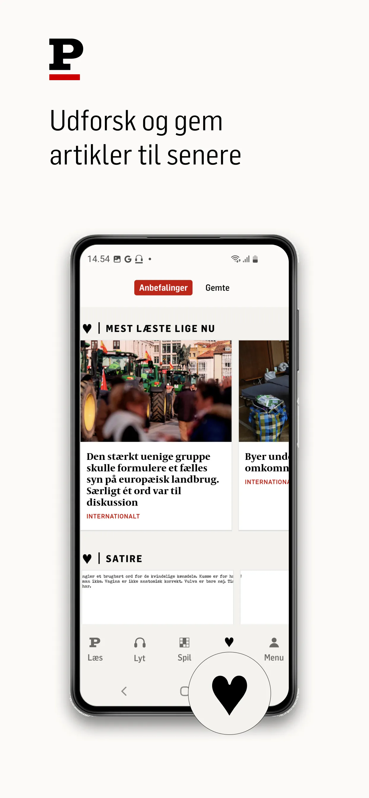 Politiken | Indus Appstore | Screenshot