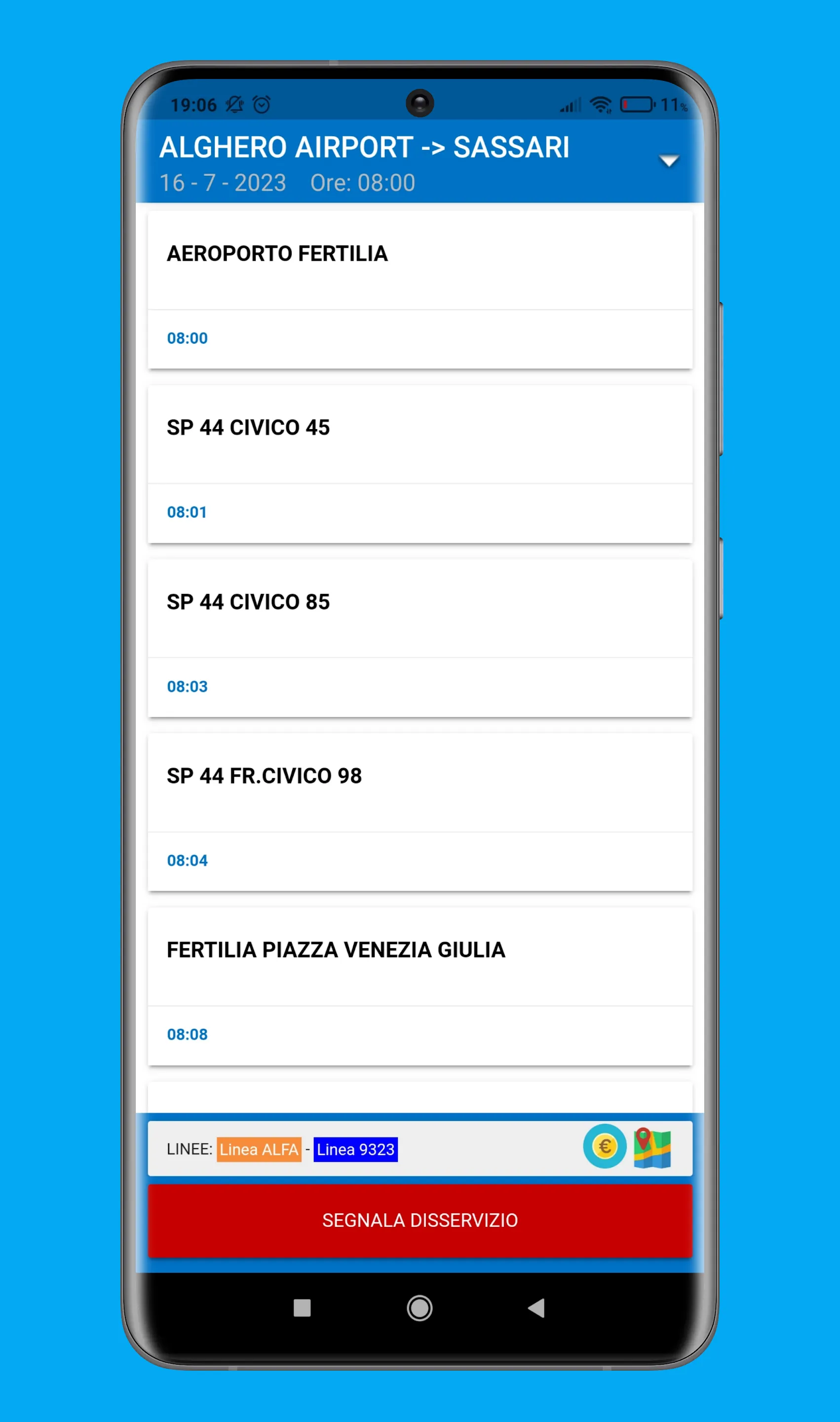 Orari bus Sardinia | Indus Appstore | Screenshot