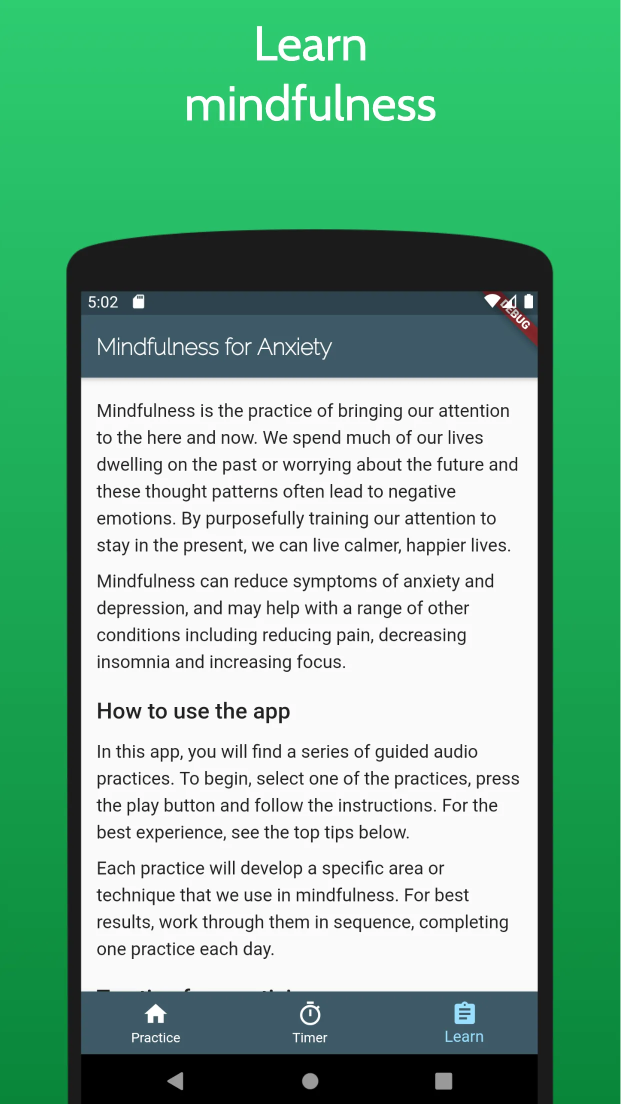 Mindfulness for Anxiety | Indus Appstore | Screenshot