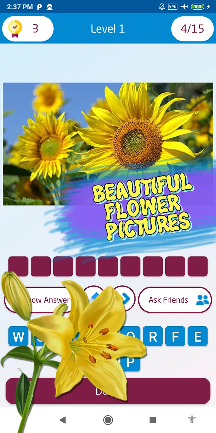 Guess the flower | Indus Appstore | Screenshot