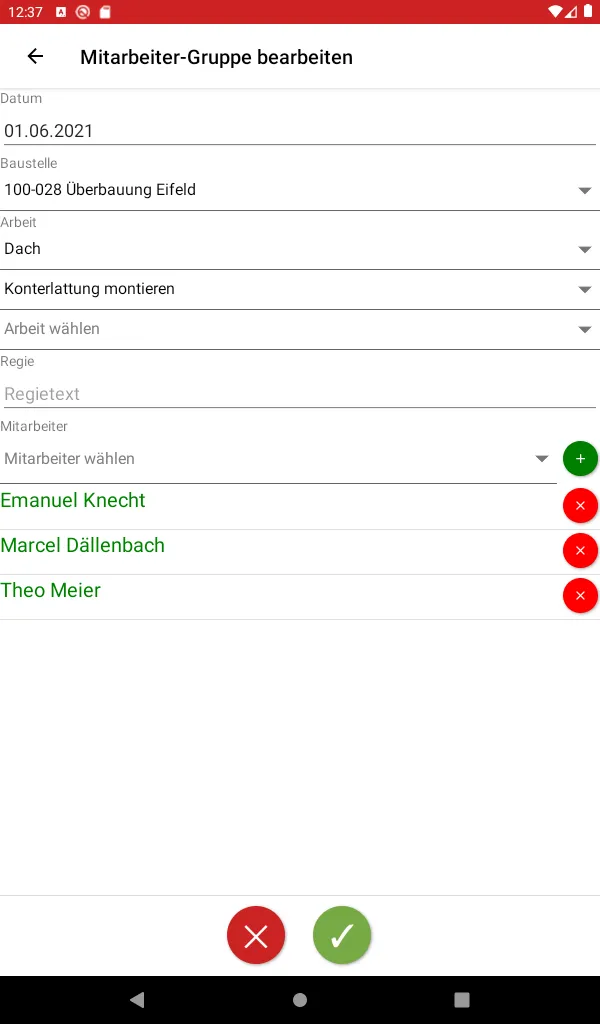 WinBau Rapporte | Indus Appstore | Screenshot