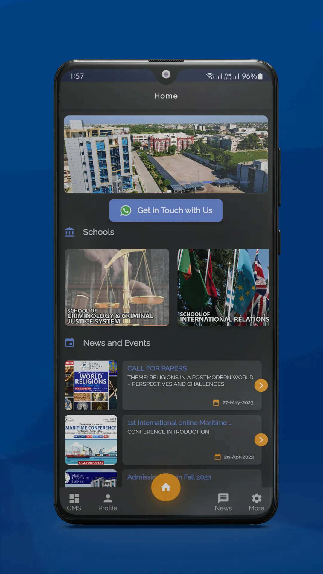 Minhaj University Lahore | Indus Appstore | Screenshot