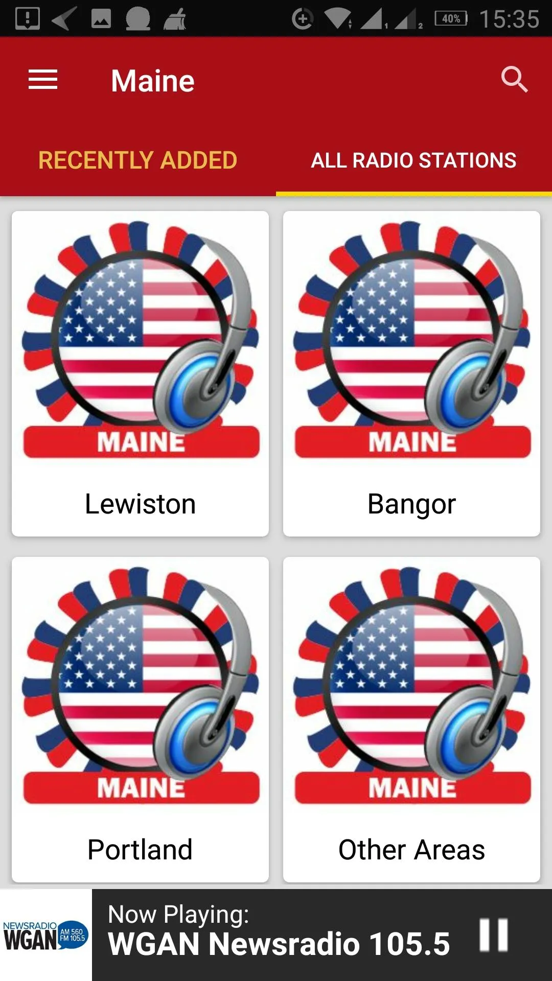 Maine Radio Stations - USA | Indus Appstore | Screenshot