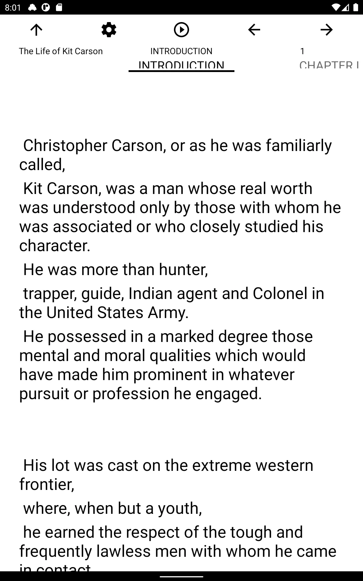 Book, The Life of Kit Carson | Indus Appstore | Screenshot