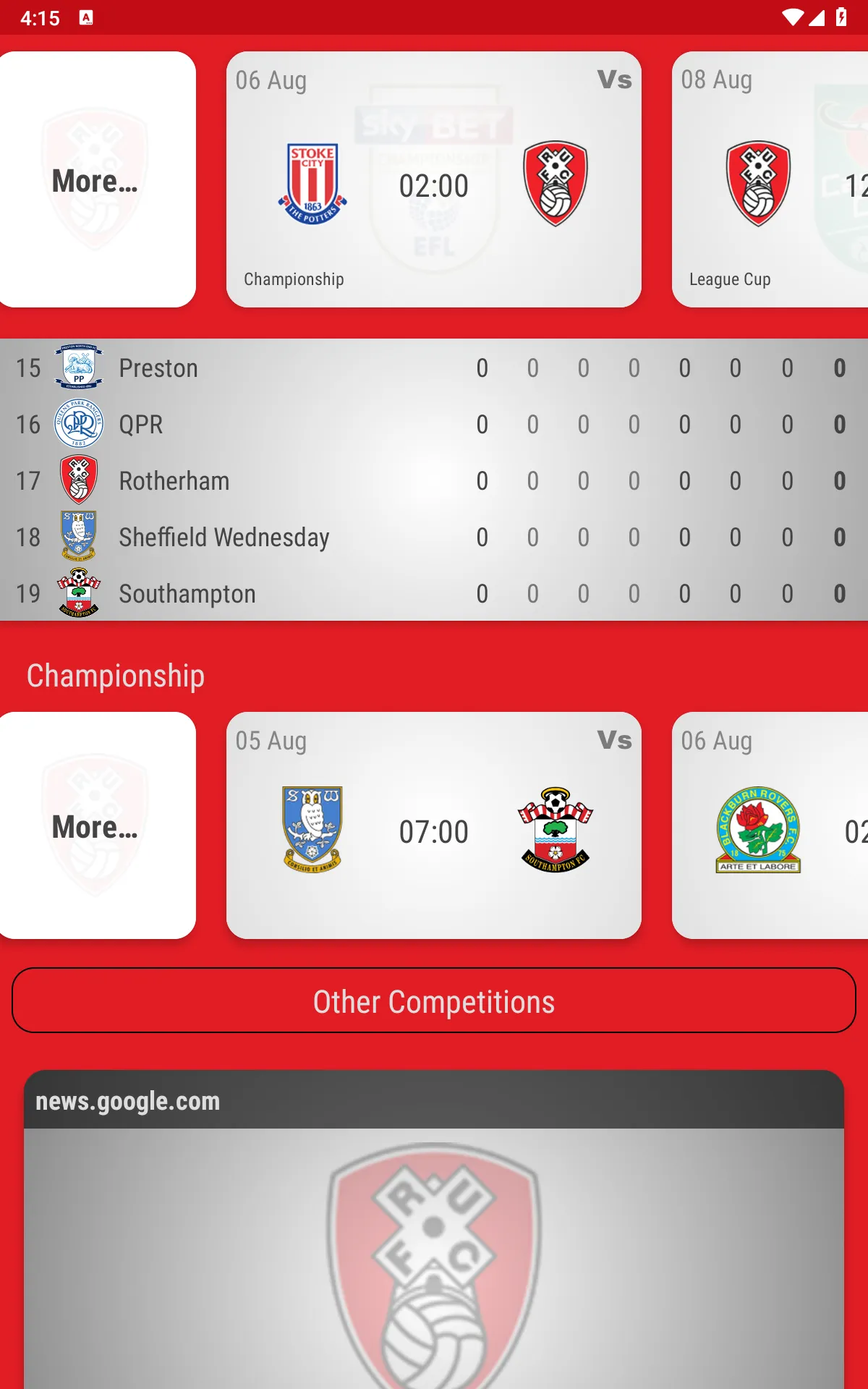 Rotherham United Fan App | Indus Appstore | Screenshot