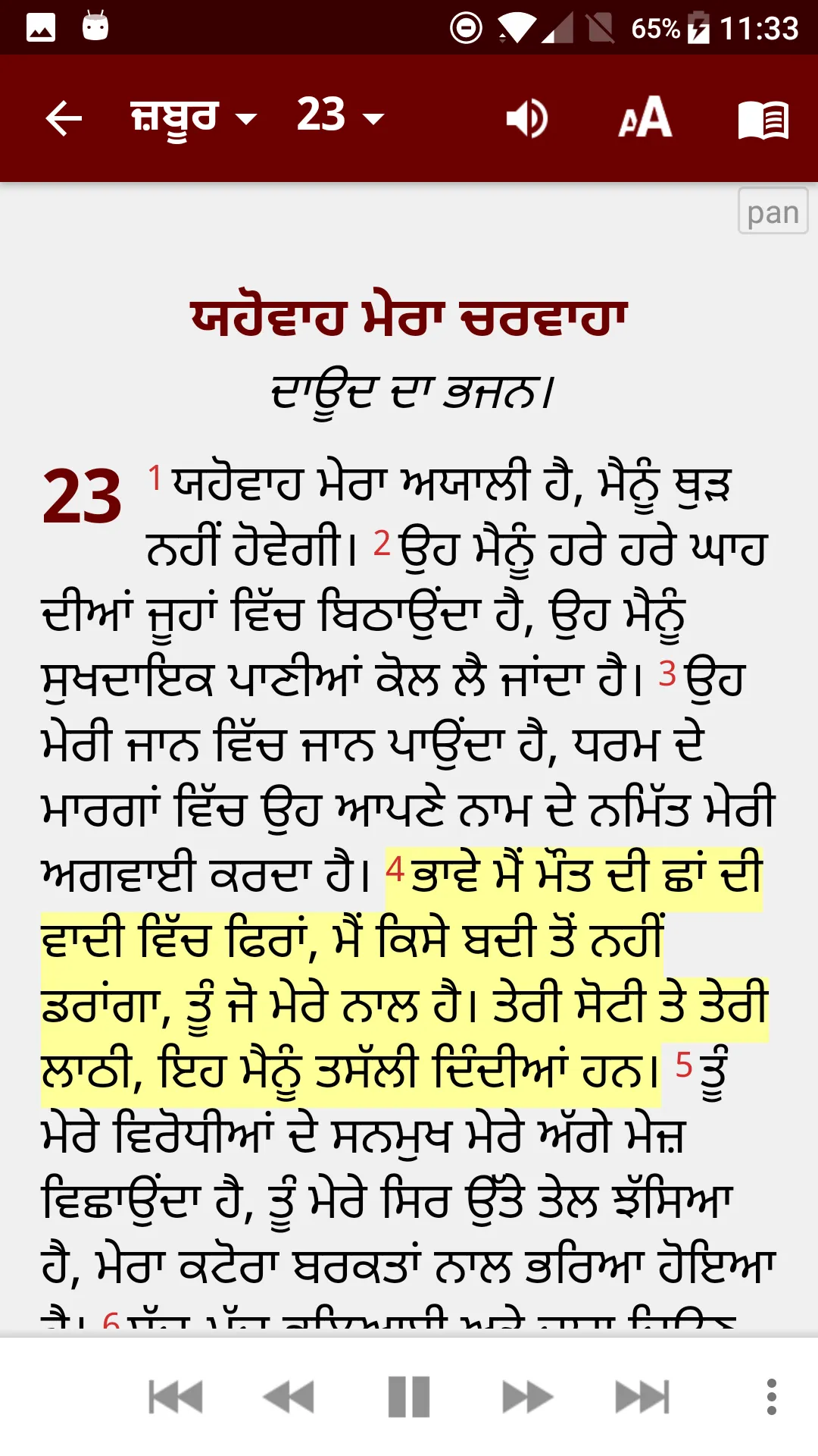 Punjabi Bible (ਪੰਜਾਬੀ ਬਾਈਬਲ) | Indus Appstore | Screenshot