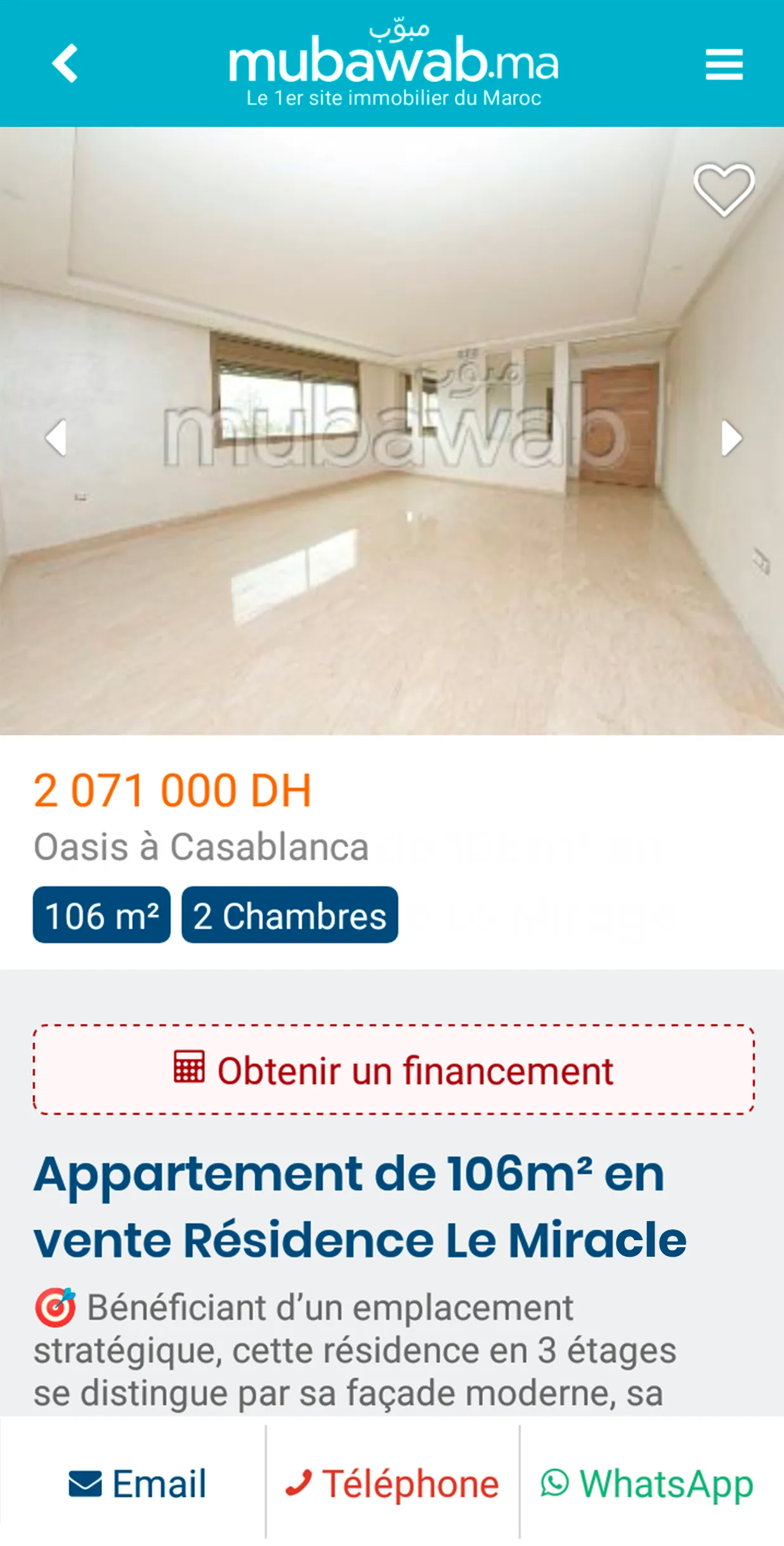 Mubawab - Immobilier au Maroc | Indus Appstore | Screenshot