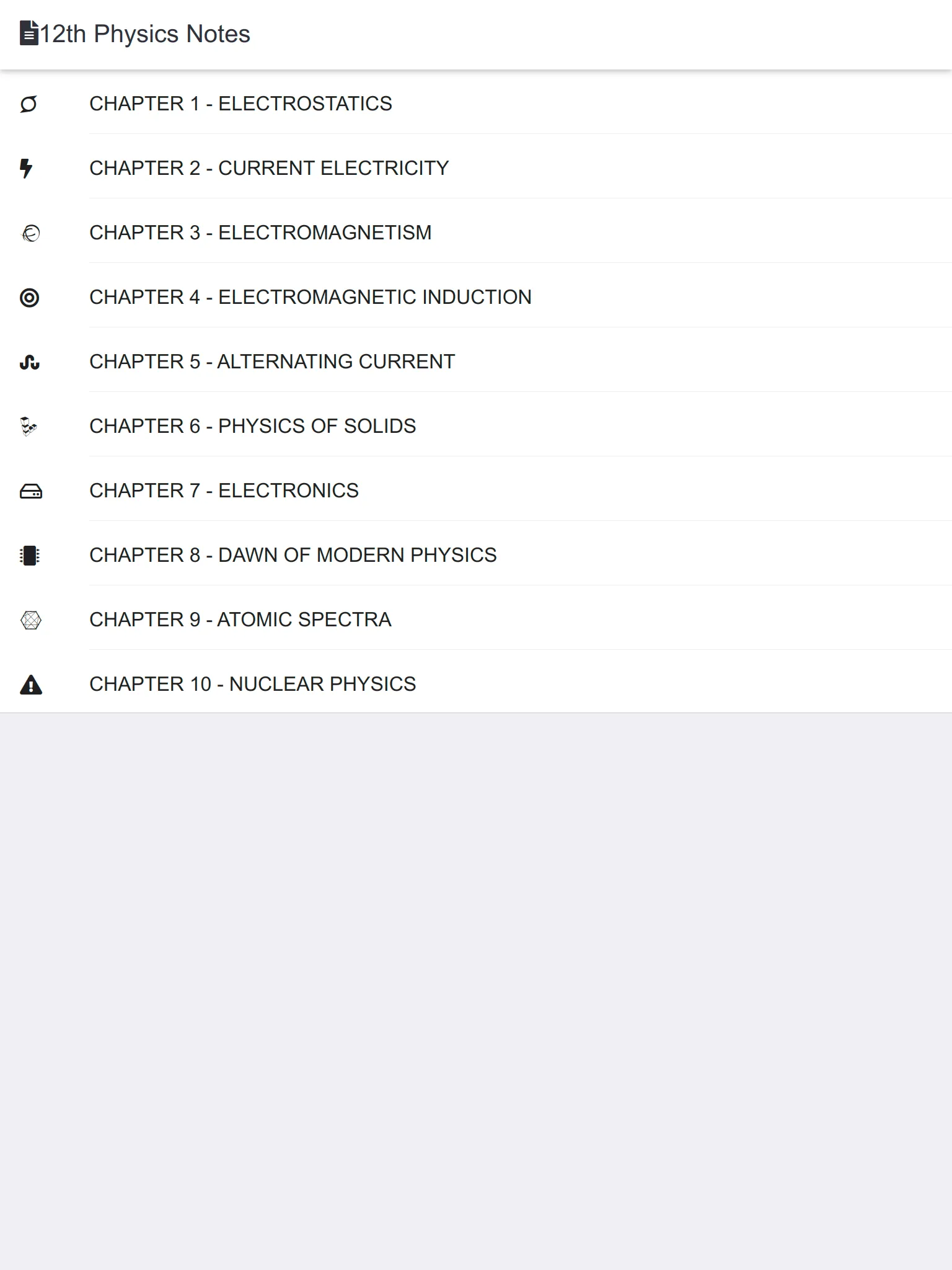 12th Class Physics Key book | Indus Appstore | Screenshot