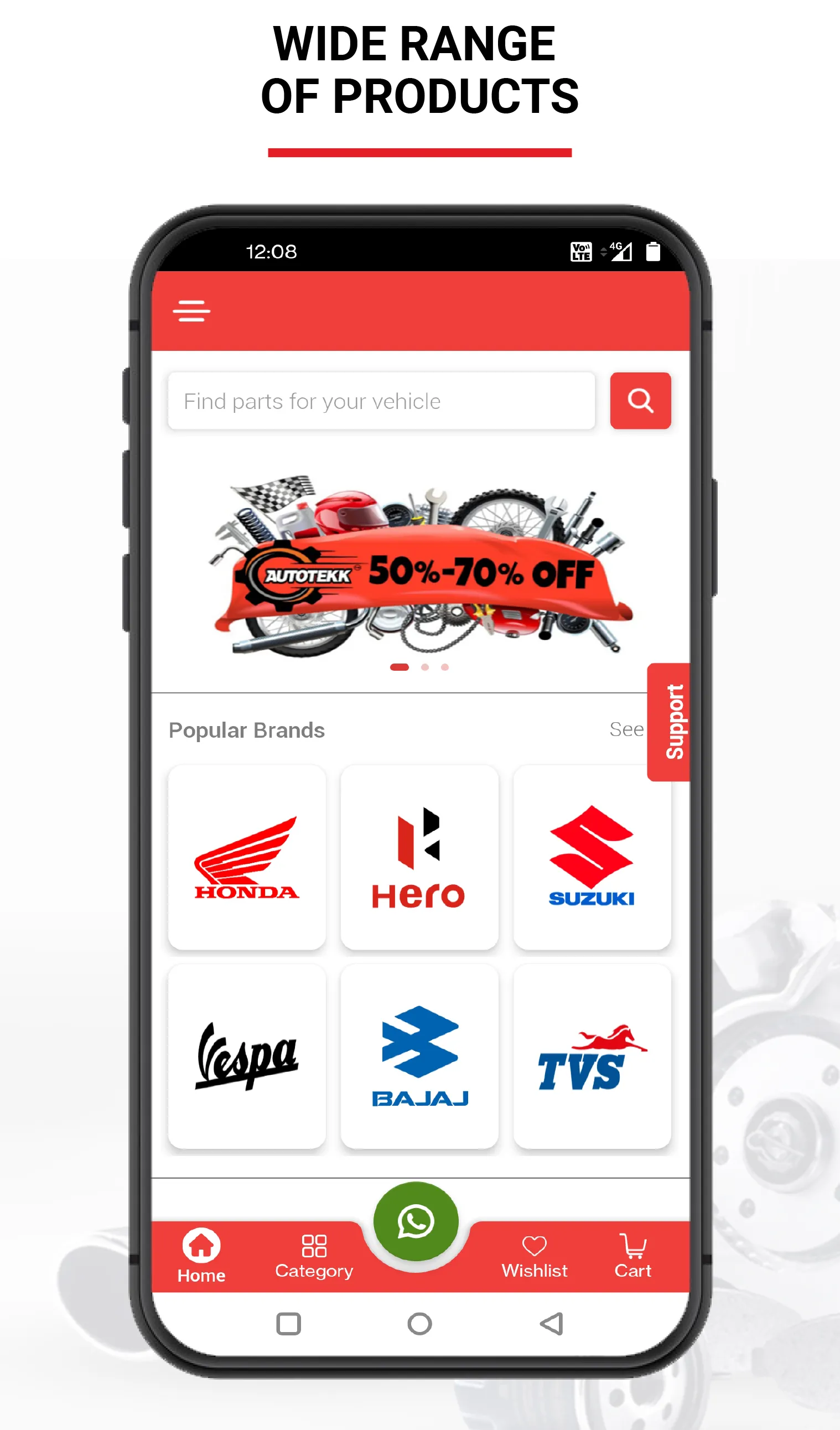 Autotekk-Spare Parts for Bikes | Indus Appstore | Screenshot