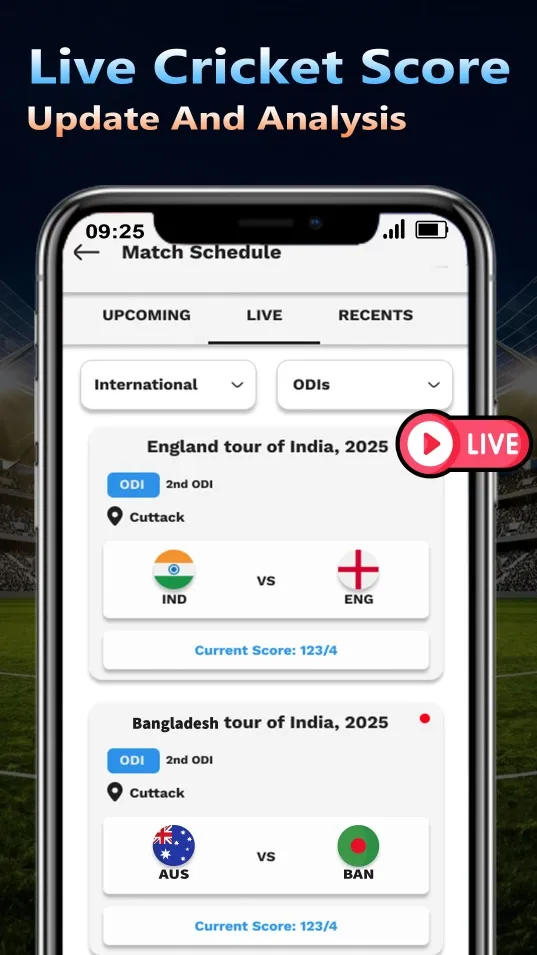 Live Cricket TV HD | Indus Appstore | Screenshot
