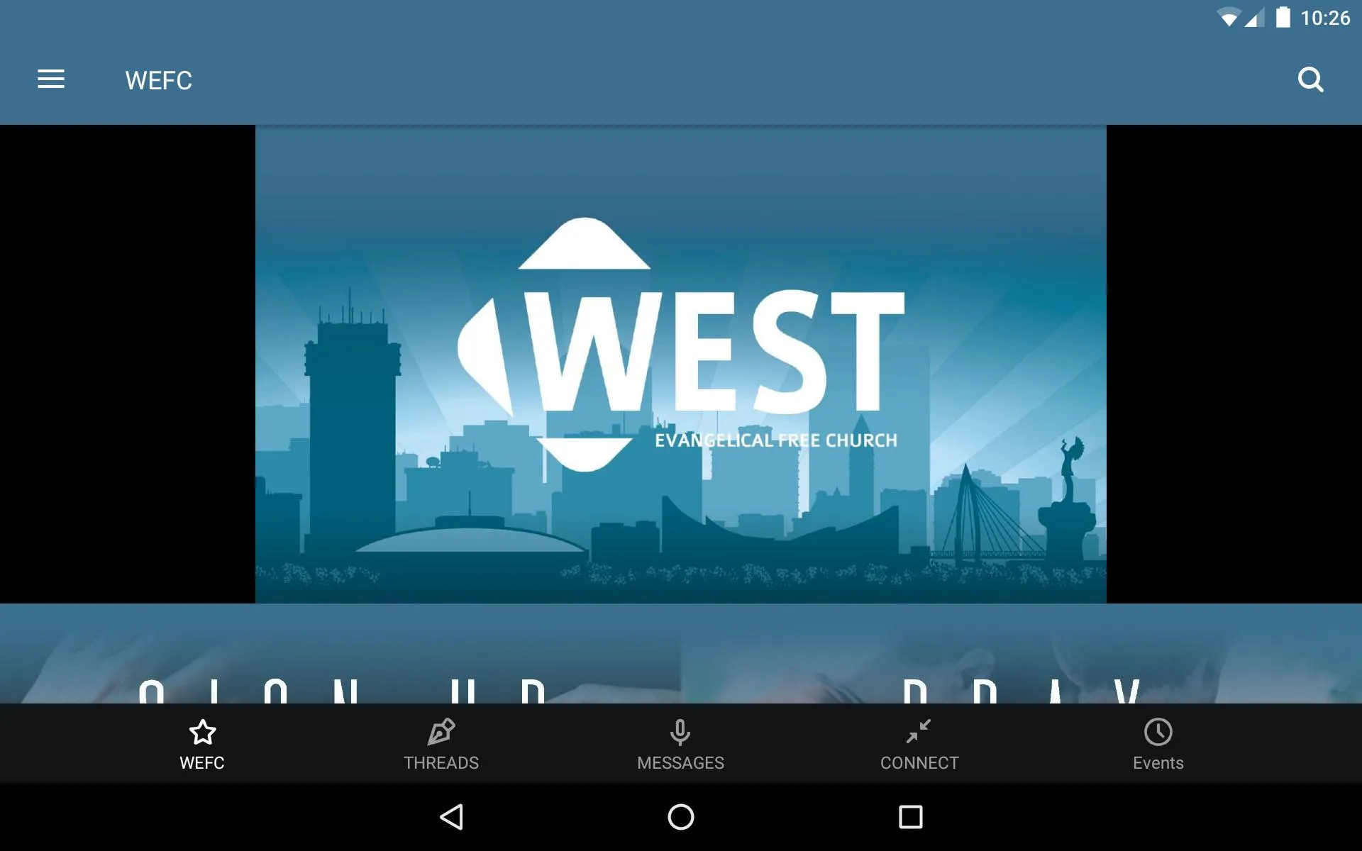 West Evangelical Free Church | Indus Appstore | Screenshot