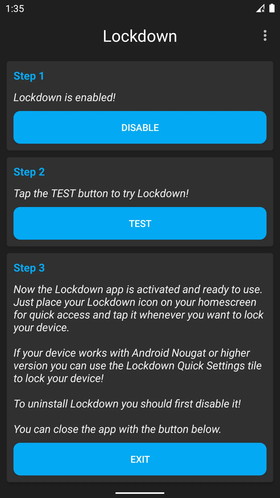 Lockdown - Protect Your Device | Indus Appstore | Screenshot