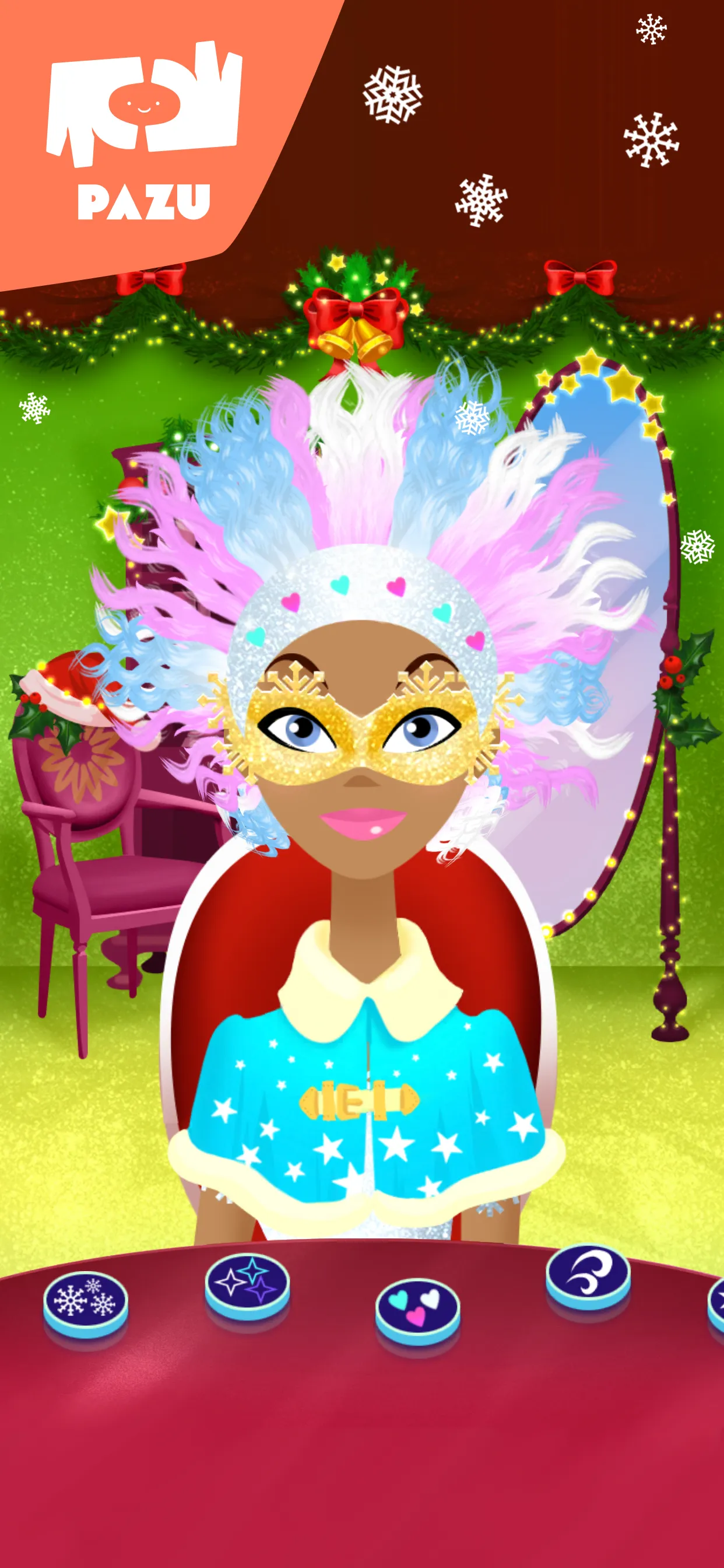 Girls Hair Salon Christmas | Indus Appstore | Screenshot