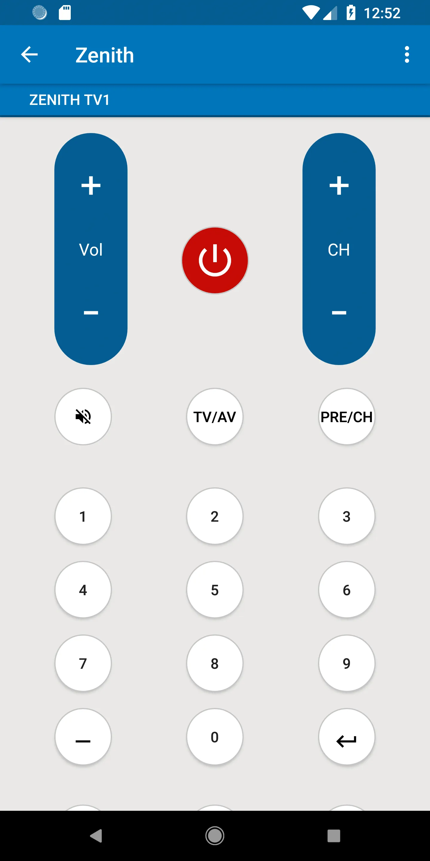 Zenith TV Remote | Indus Appstore | Screenshot