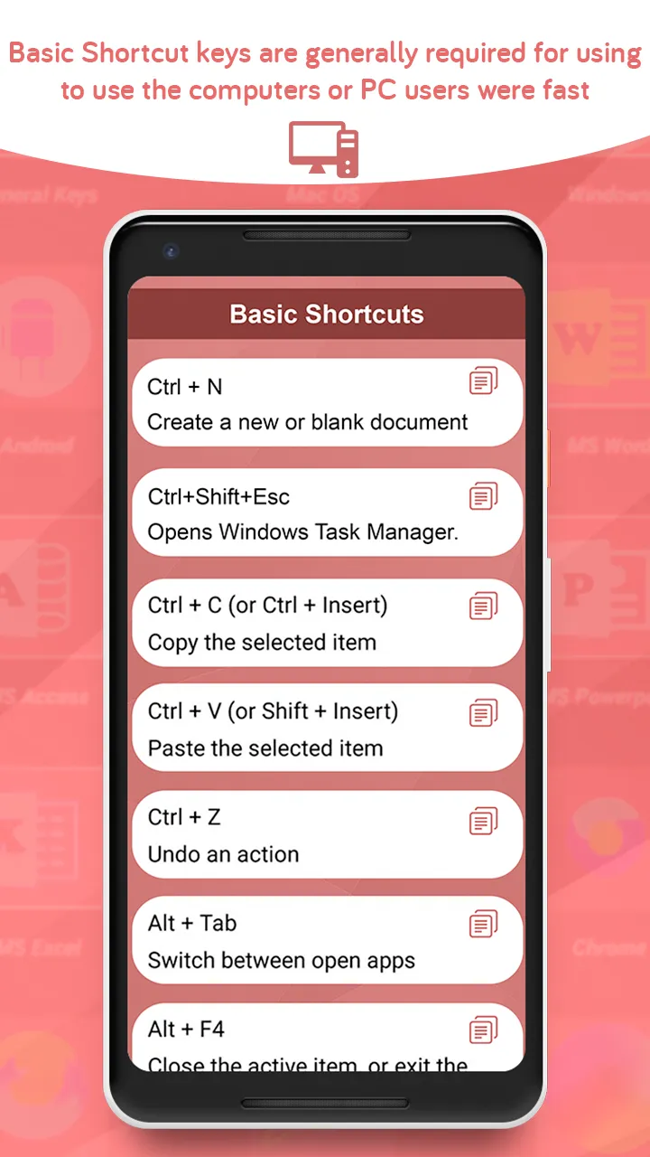 Computer keyboard shortcut key | Indus Appstore | Screenshot