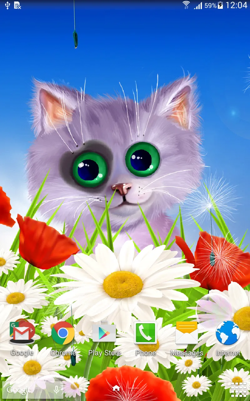 Spring Kitten Live Wallpaper | Indus Appstore | Screenshot