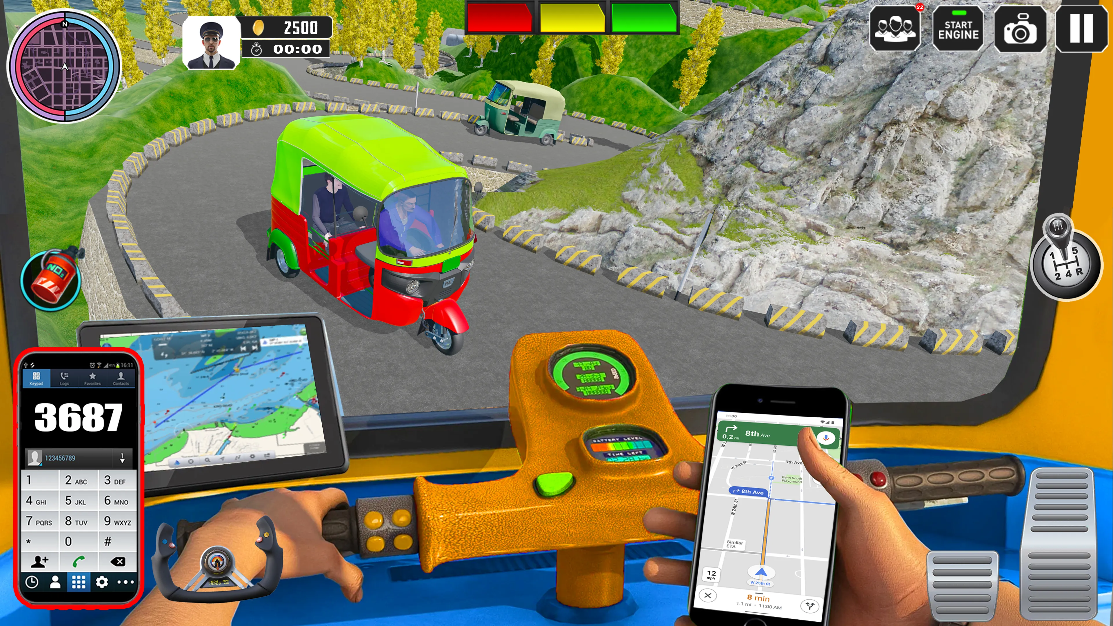 Auto Rickshaw 3D: Tuk Tuk Game | Indus Appstore | Screenshot