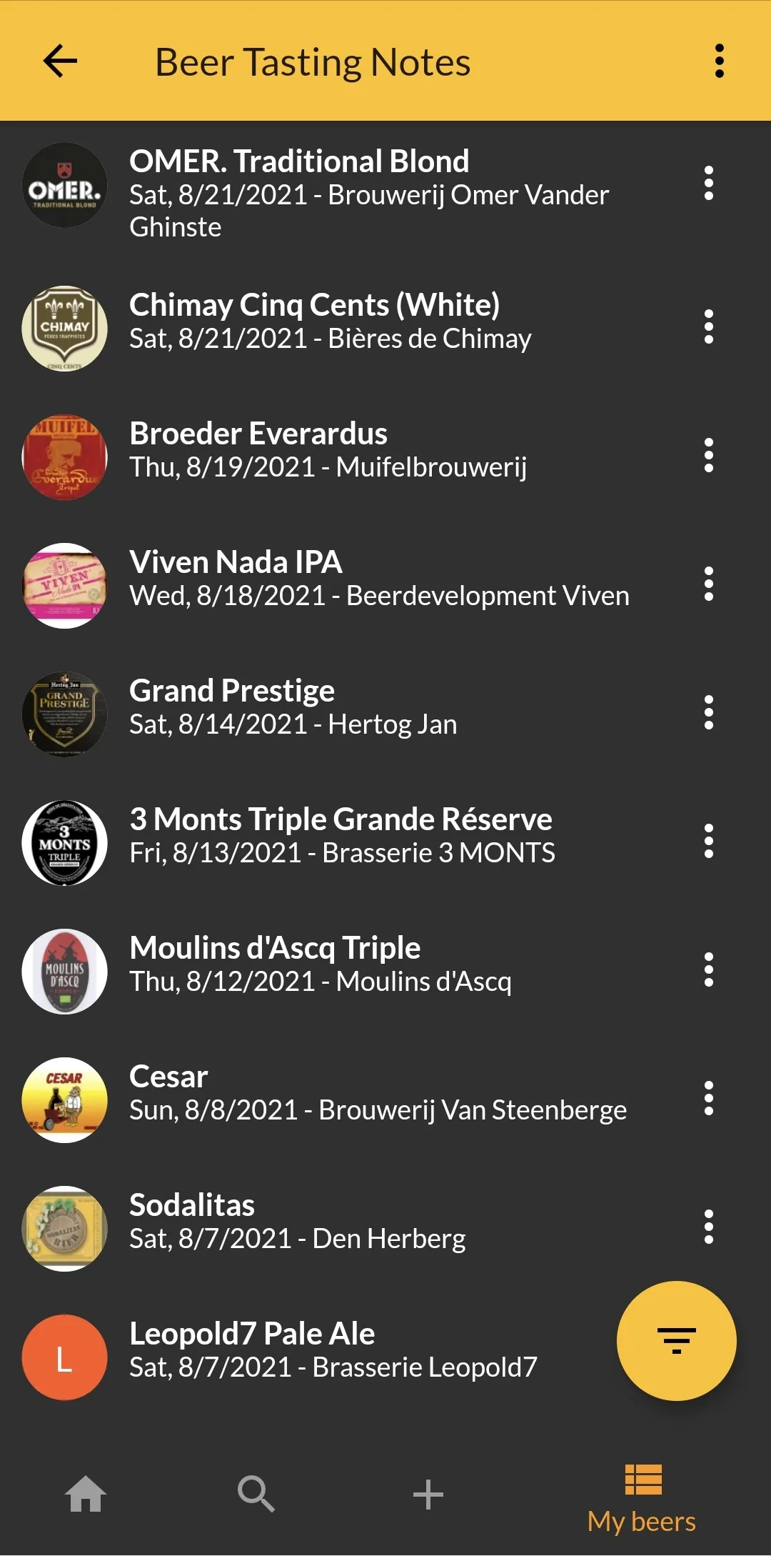 Beer Tasting Notes | Indus Appstore | Screenshot