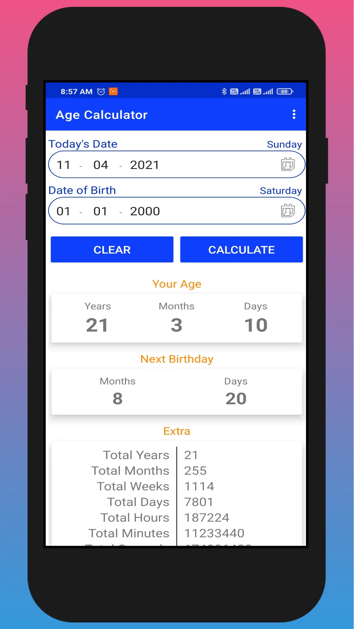 Age Calculator | Indus Appstore | Screenshot