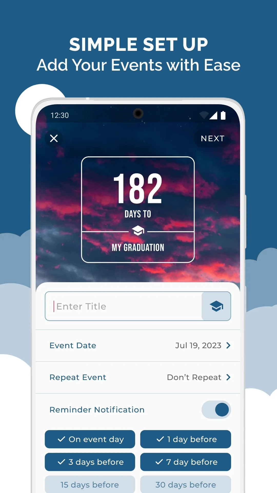 Days To | Countdown | Indus Appstore | Screenshot