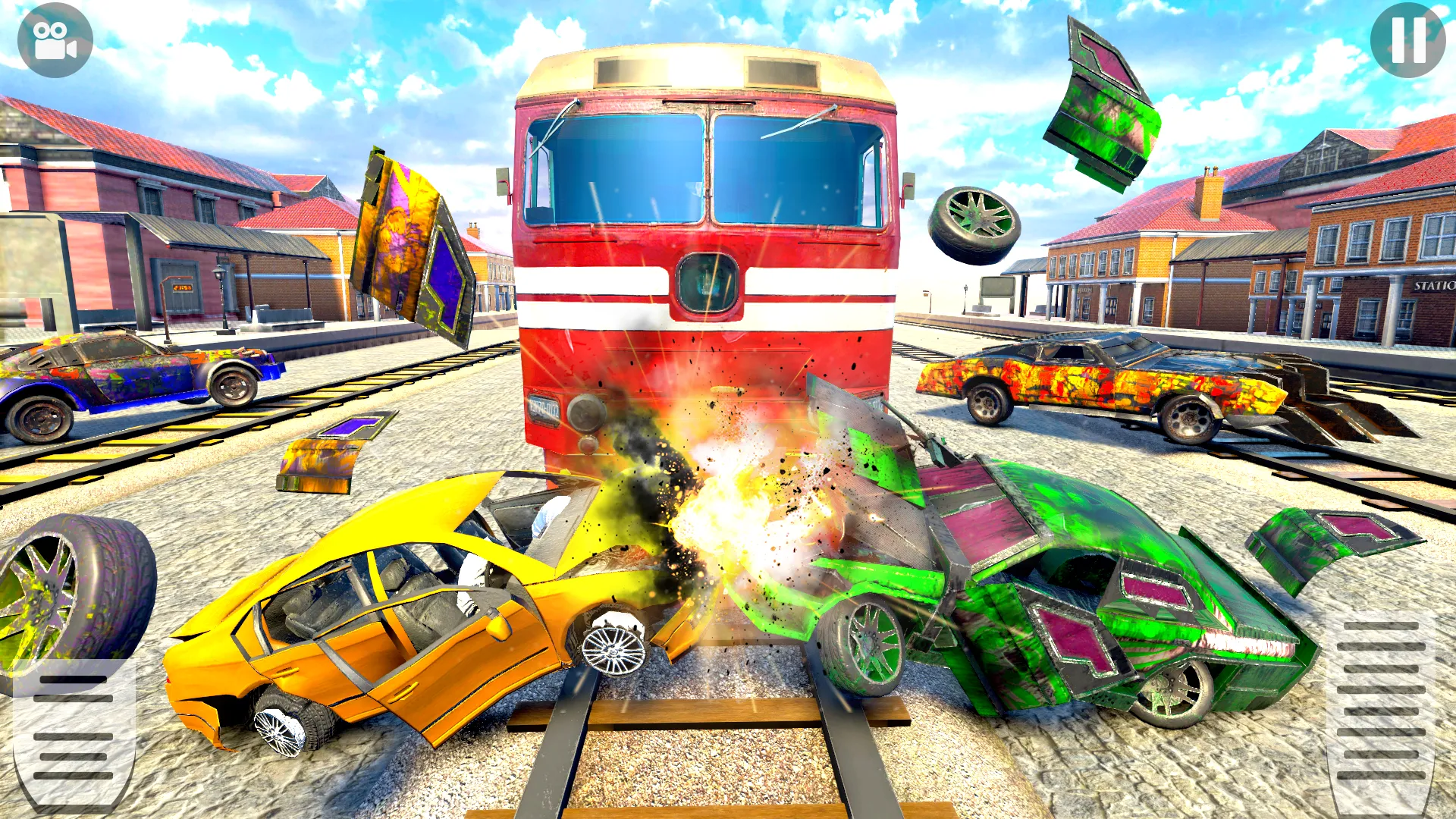 Train Car Crash Derby Game 3D | Indus Appstore | Screenshot