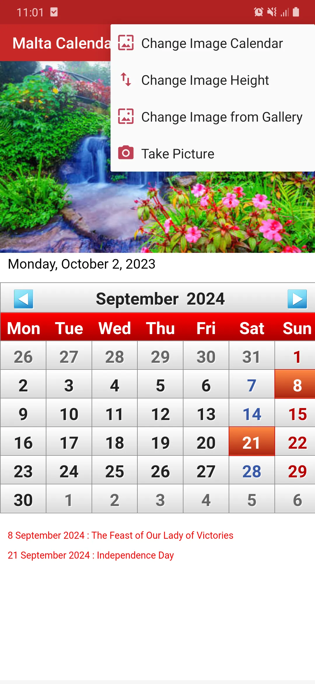 Malta Calendar 2024 | Indus Appstore | Screenshot