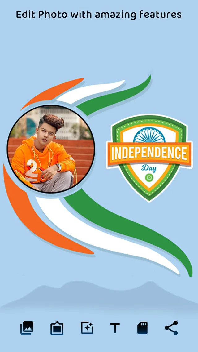 Independence Day Photo Frame | Indus Appstore | Screenshot