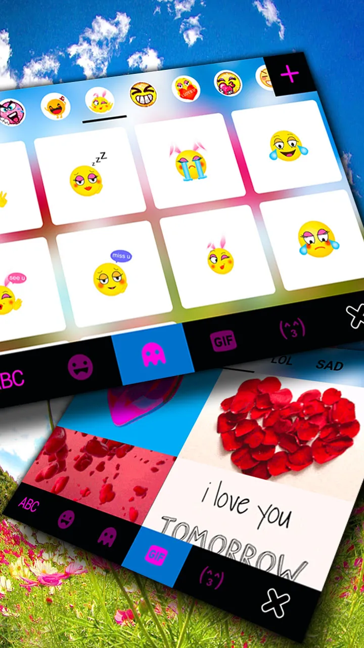 Sunny Flowers Keyboard Backgro | Indus Appstore | Screenshot