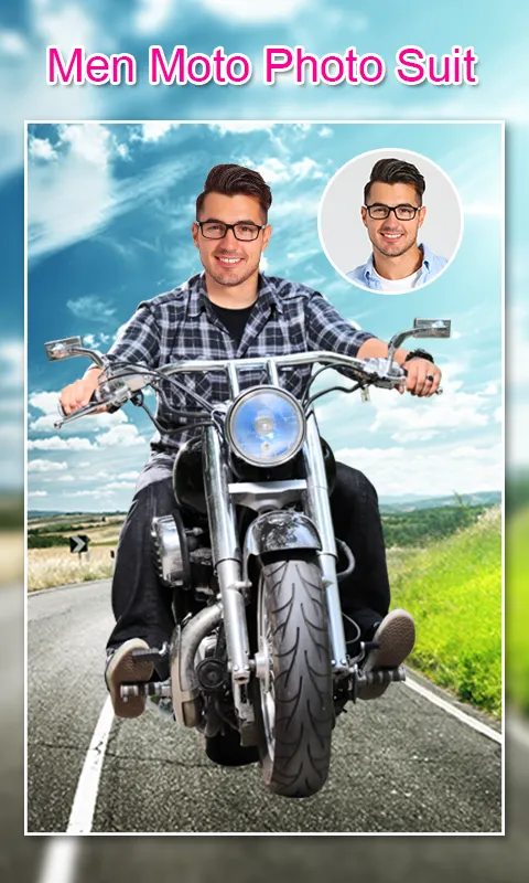 Men Moto Photo Suit | Indus Appstore | Screenshot