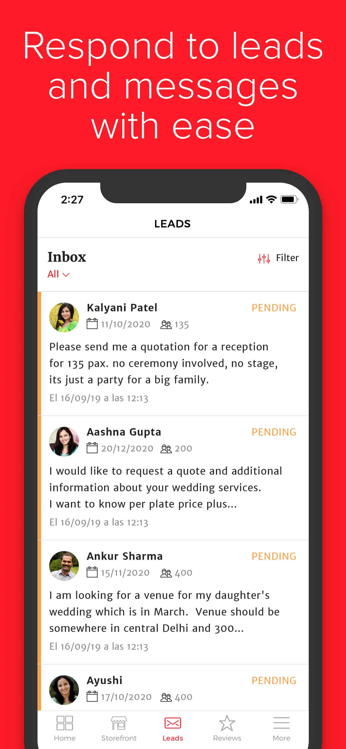 WeddingWire.in for business | Indus Appstore | Screenshot