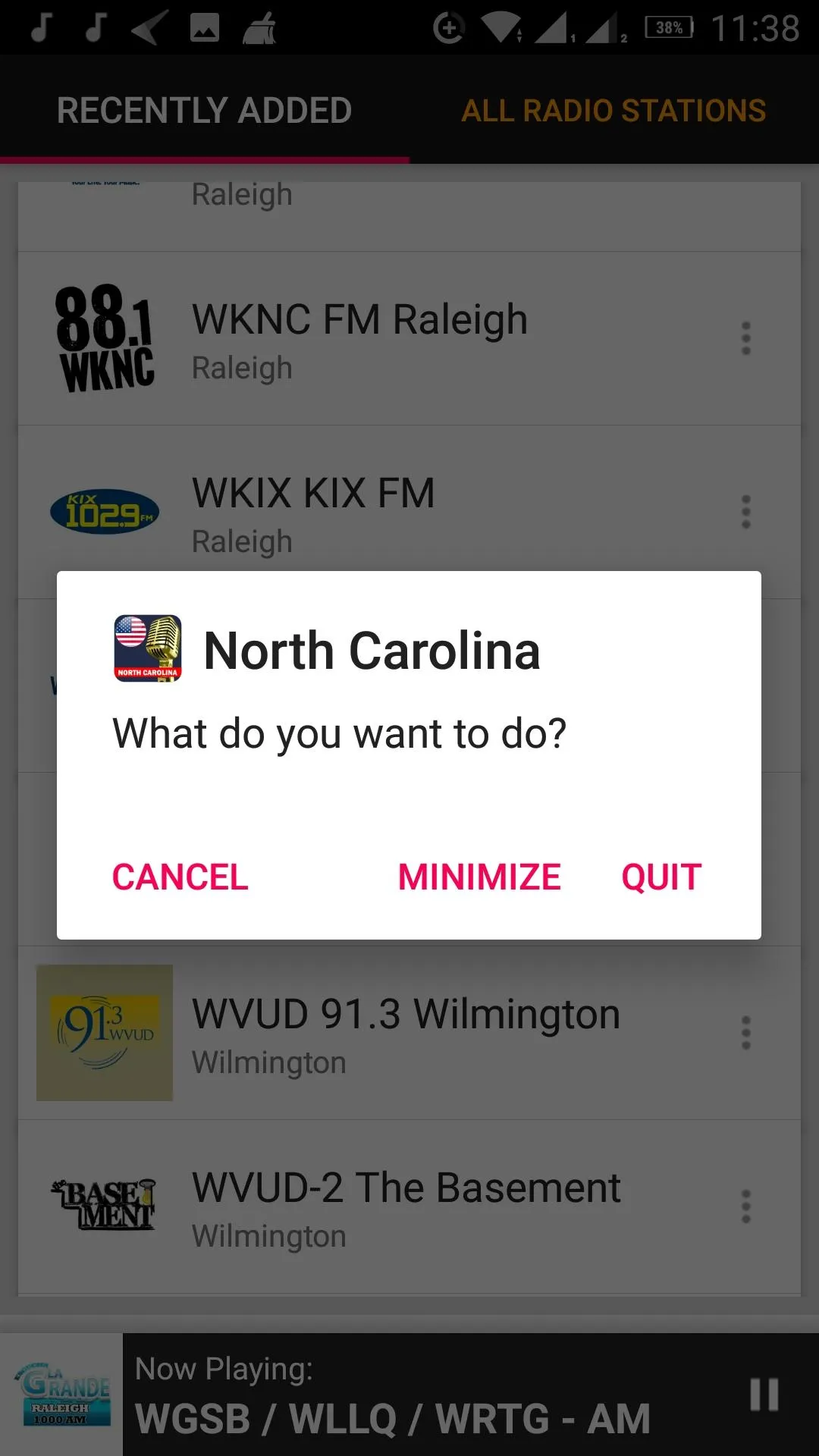 North Carolina Radio Stations | Indus Appstore | Screenshot