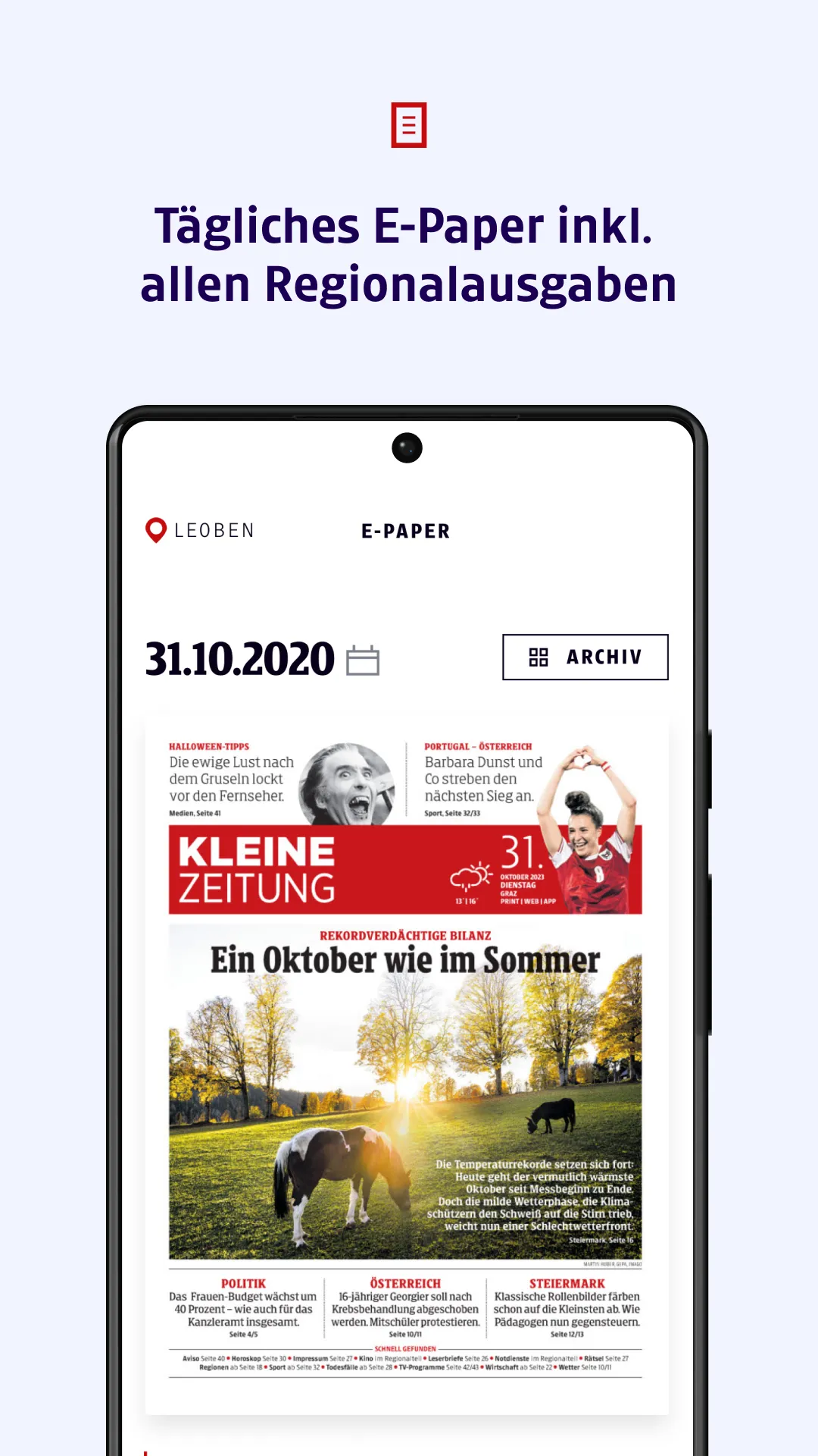 Kleine Zeitung | Indus Appstore | Screenshot