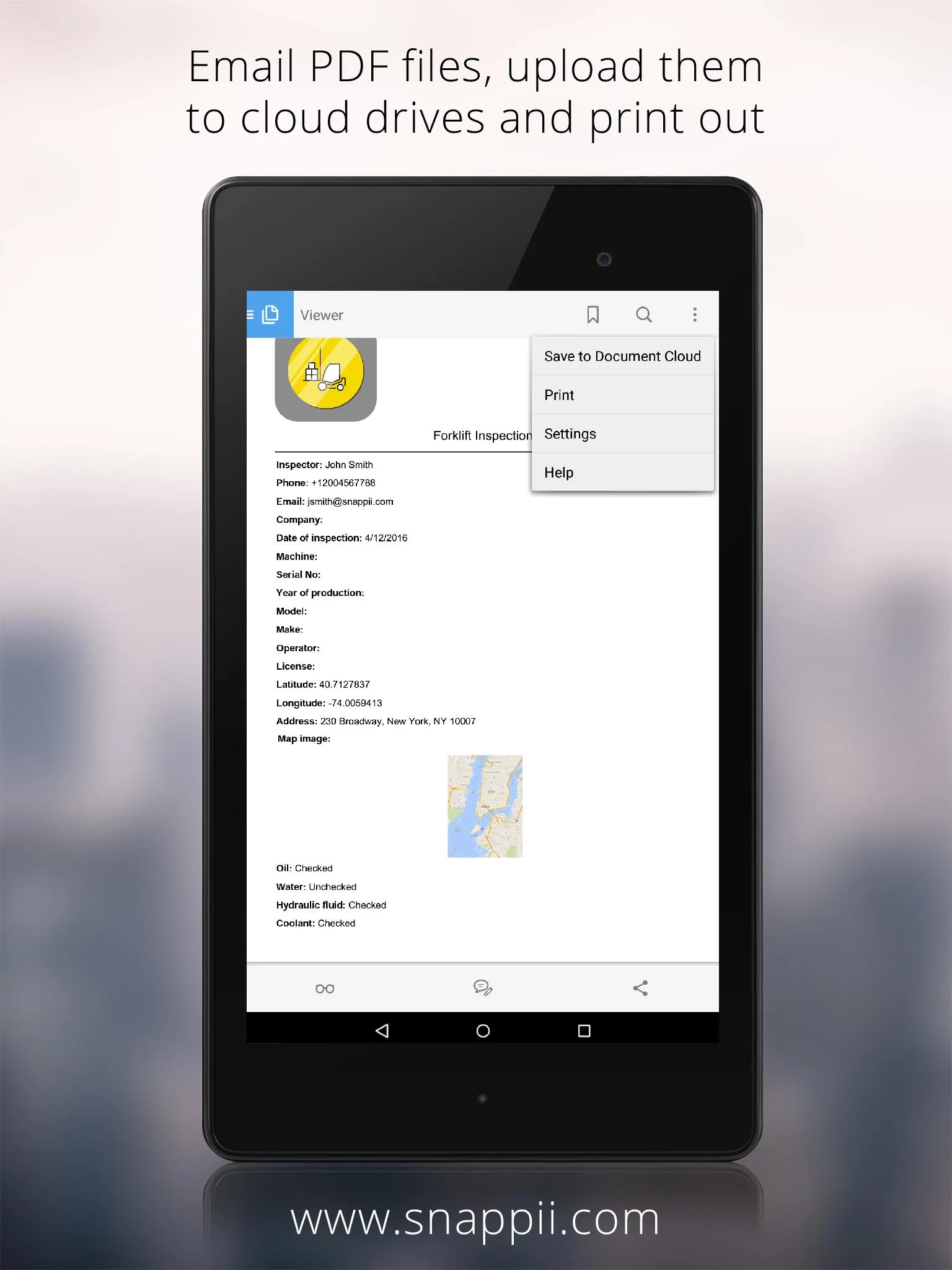 Forklift Inspection | Indus Appstore | Screenshot