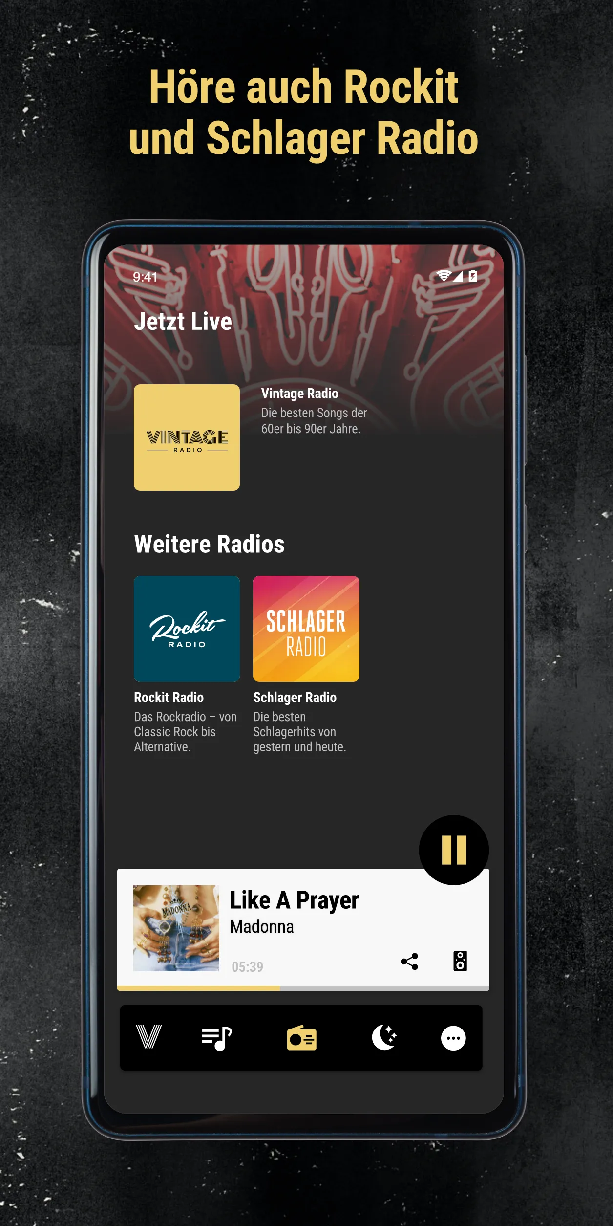 Vintage Radio Oldies 80s Hits | Indus Appstore | Screenshot