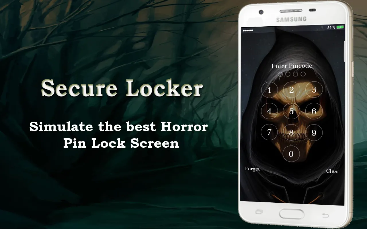 Lock Screen - Skull Pin Lock S | Indus Appstore | Screenshot