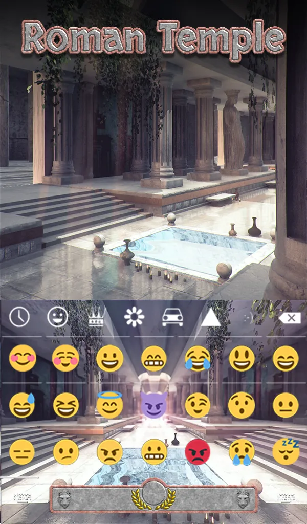 Roman Temple Animated Keyboard | Indus Appstore | Screenshot