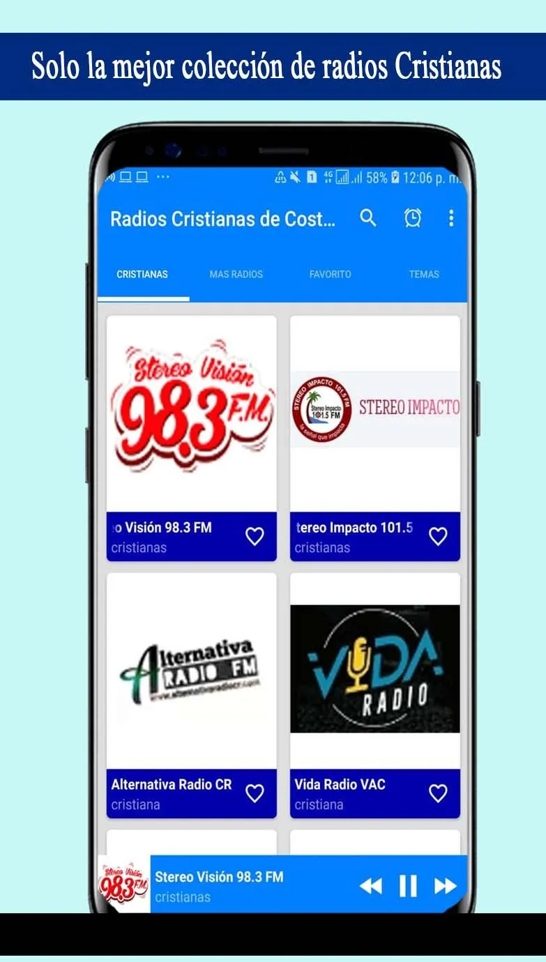 Radios Cristianas Costa Rica | Indus Appstore | Screenshot