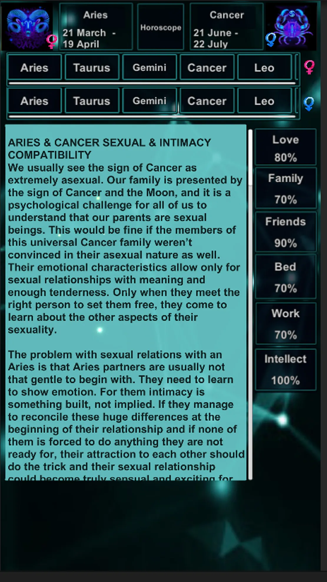 Horoscope Compatibility | Indus Appstore | Screenshot