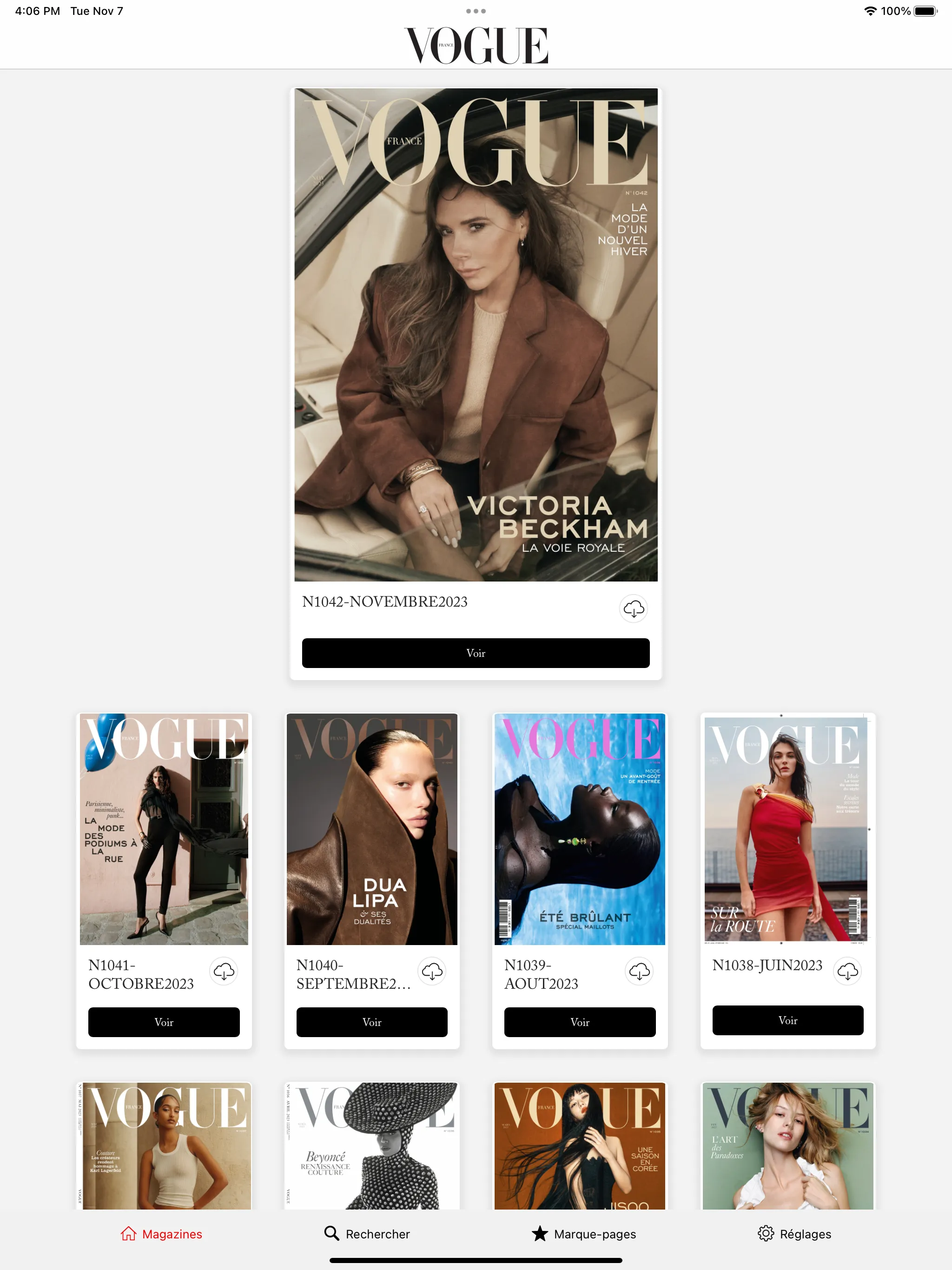 Vogue France Magazine | Indus Appstore | Screenshot