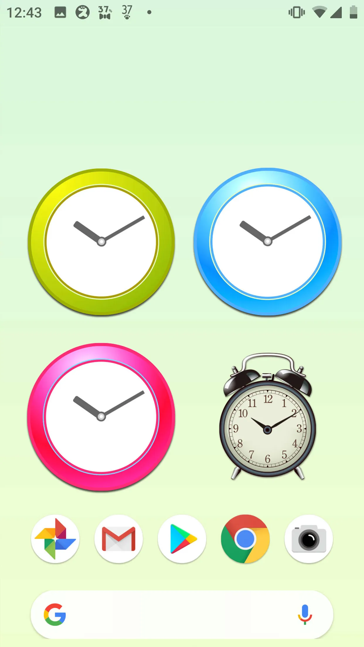 Analog clocks widget – simple | Indus Appstore | Screenshot