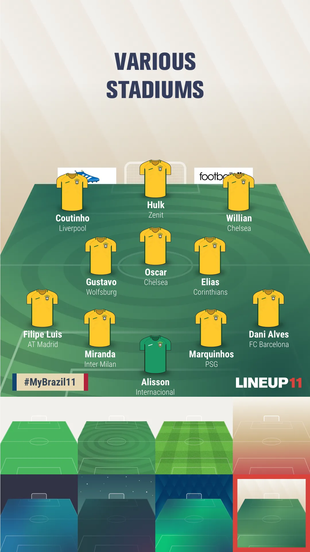 LINEUP11: Football Lineup | Indus Appstore | Screenshot