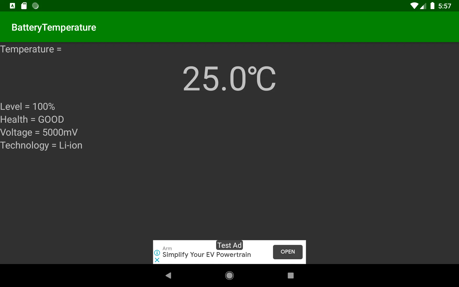 Battery Temperature | Indus Appstore | Screenshot