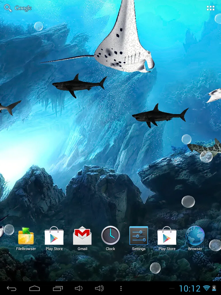 3D Sharks Live Wallpaper Lite | Indus Appstore | Screenshot