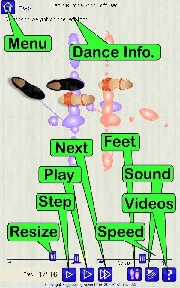 Ballroom Dancing Step Trainer | Indus Appstore | Screenshot