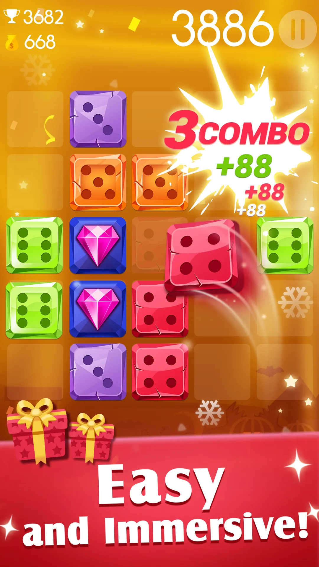 Jewel Games: Dice Merge Number | Indus Appstore | Screenshot