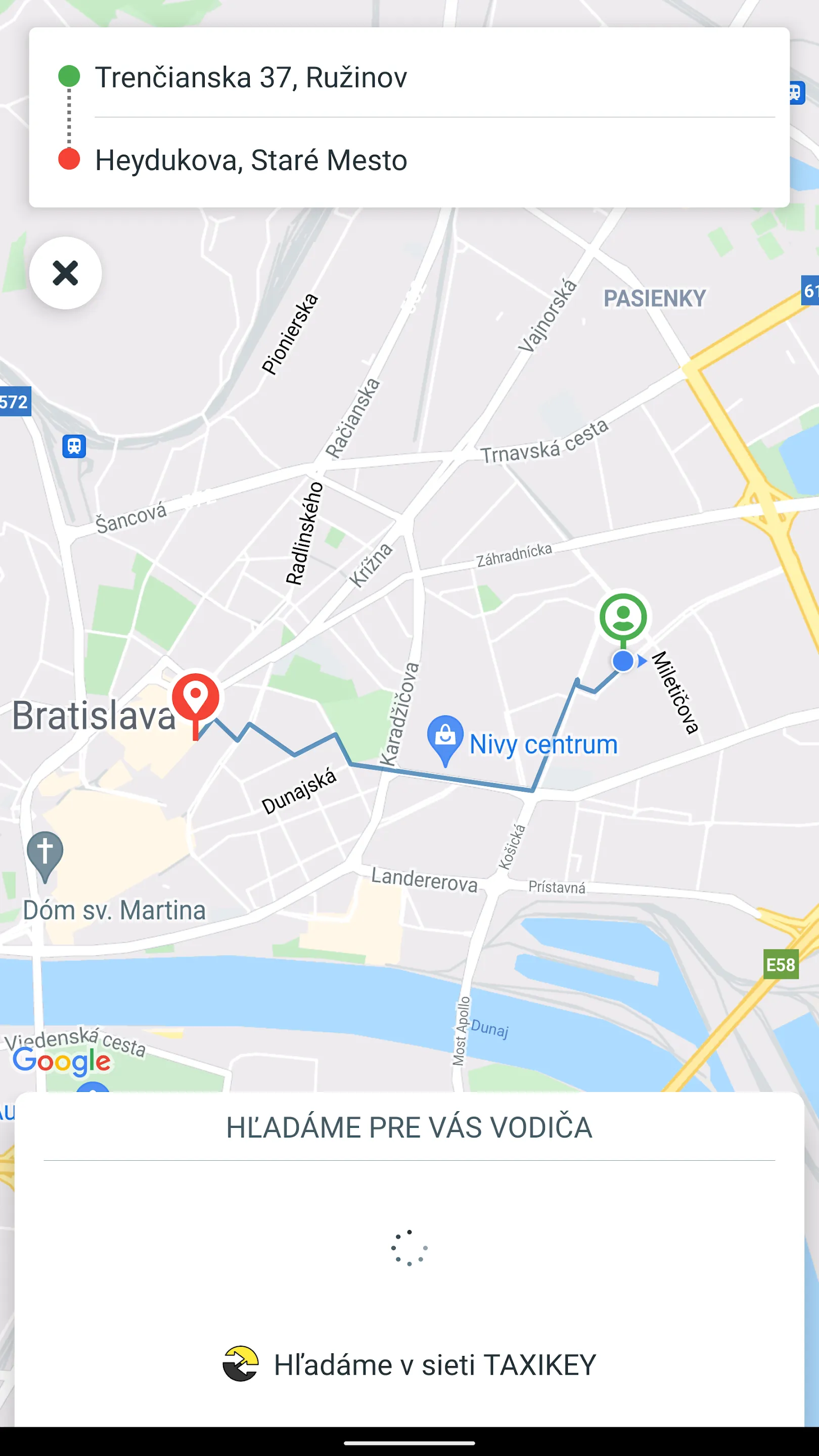 Prešporok TAXI - Bratislava | Indus Appstore | Screenshot