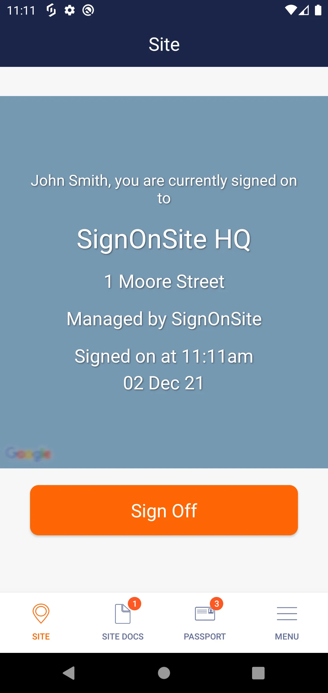 SignOnSite | Indus Appstore | Screenshot